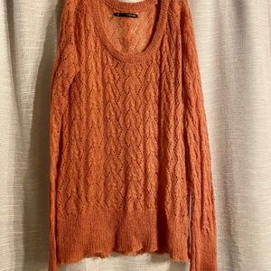 Sheer Peach Colored Sweater